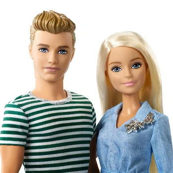 Ægte Amerikansk Barbie dukke og Prins Ken par sæt køkken play house kæreste pige toy gave