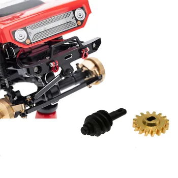 Messing Gear Stål Kobber Gear Kit Forbedring Dele til SPGCM 1/24 RC Model Bil Aksial SCX24 90081 Del