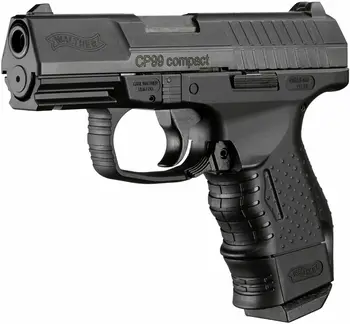 Umarex Walther CP99 Kompakt - CO2 Blowback Cal .177 BB Pistol Luft Pistol - 345 FPS Metal væg signMetal wall plate