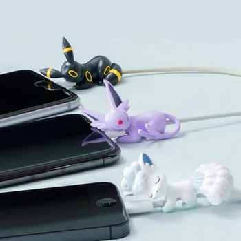 Pokemon Pikachu mobiltelefon data kabel beskyttende dække tegnefilm anime figur Jenny Skildpadde knus bid line fødselsdag gaver