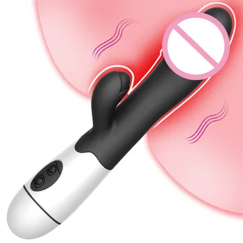 30 Hastighed Rabbit Vibrator Kvindelige Genopladelig Klitoris Stimulation Realistisk Dildo G Spot Vibrator Magic Wand Voksne Kvinder, Sex Legetøj