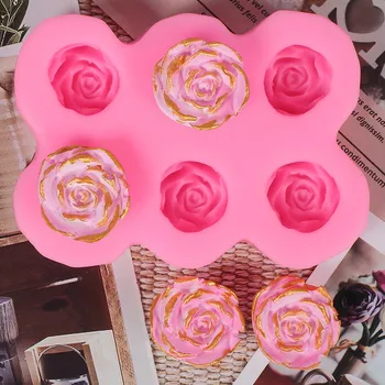 Bloom Steg Silikone Kage form for 3D Blomst Fondant Skimmel Cupcake Jelly Candy Chokolade Dekoration Bagning Af Forme FQ2825