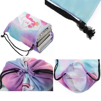 Personlighed Trykt Blomstret Kraniet Snor Tasker Bærbar Unisex Rygsække Mode opbevaringspose til Børn Rejser Udendørs Packs