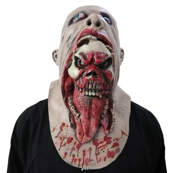Unisex Kvinder Mænd Halloween Forfærdelige Deluxe-Latex Klovn Maske Zombie Skræmmende Fuld Ansigt Maske Fancy Kjole Part Forsyninger
