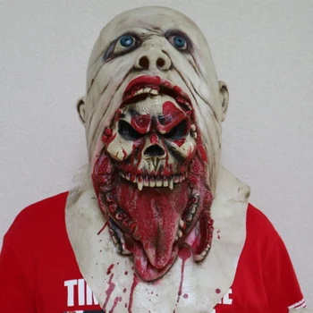 Unisex Kvinder Mænd Halloween Forfærdelige Deluxe-Latex Klovn Maske Zombie Skræmmende Fuld Ansigt Maske Fancy Kjole Part Forsyninger