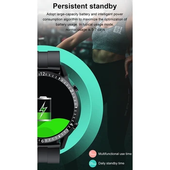 Smart Ur Bluetooth telefonopkald Smartwatch puls kvinder bady Sport Mode Vandtæt til HuaWei Android, IOS