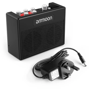 Ammoon POCKAMP Guitar Forstærker 5W Elektrisk Guitar Amp Indbygget Multi-effekter 80 trommerytmer Støtte Tuner Tap Tempo Funktion