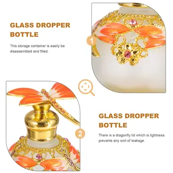 15 ml Glas Parfume Flaske Dejlig Dragonfly Beholder til Æterisk Olie