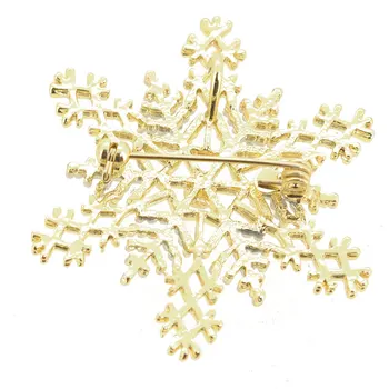 To-tonet Jul Snowflake Pin-Broche Og Vedhæng på 1,75 x 2 inches