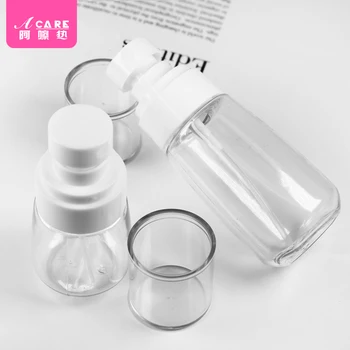 Gennemsigtig Klar Plast Parfume Opbevaring Forstøver Tom Spray Flaske, Pumpe Tryk På Genpåfyldelig Flaske Kosmetiske Container
