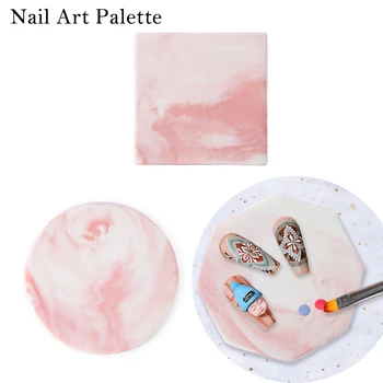 Nye Crystal Harpiks neglepladen Tips-Display, der Viser Stå yrelsen Nail Art Palet Falsk Negl Skuffe DIY Manicure Praksis Værktøjer