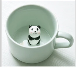 Kreative Søde Tegneserie Dyr Varmt Krus 250ml Kop Te Mælk Kaffe Kop Køkken Frugt Juice Panda Kat Keramiske Drinkware Gave
