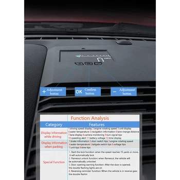NY-Bil HUD Sikker Kørsel Display, der Afspejler Forruden Head Up Display Skærm for Ford Mustang-2019
