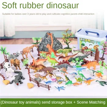 87pcs/masse Dinosaur Model Børns Uddannelsesmæssige Legetøj Små Simulering Dyr, Figurer Kids Legetøj Til Drengen Gave Dyr Med Box