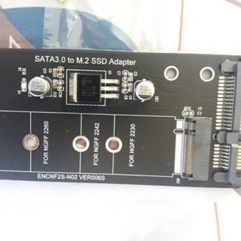 NGFF M. 2 Adapter M2 SATA3 Raiser M. 2 til SATA Adapter SSD M2 til SATA udvidelseskort B-Tasten Suppor 30/42/60/80mm