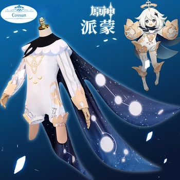 Anime Genshin Indvirkning Rejsende Paimon Dejlig Heldragt Uniform Cosplay Kostume Halloween Dragt Til Kvinder Outfit Nye 2021