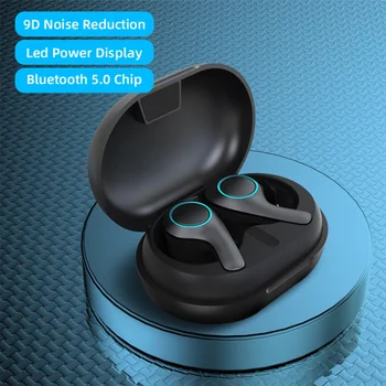 Bluetooth-5.0 Hovedtelefoner Med Opladning Max Trådløse Hovedtelefoner 9D Stereo Sport Vandtætte Øretelefoner Headset Med Mikrofon-kasse
