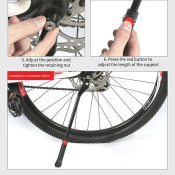 Cykel Side Kick Stå Parkering Rack-MTB Cykel Alu Fod Støtte Tandbøjle Cykel Fod Bandage