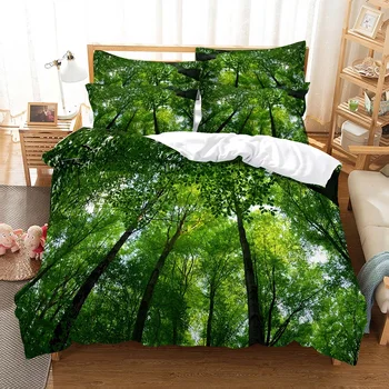 Strøelse sæt duvet cover sæt 3d-sengetøj digital udskrivning sengelinned queen size sengetøj sæt mode design