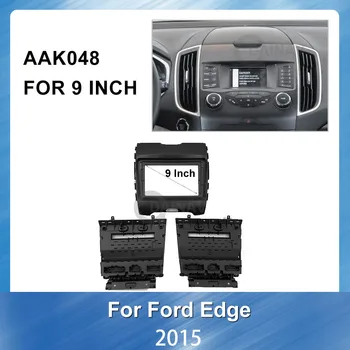 9 tommer Dobbelt-Din-Sort ABS Trim Fascia Ramme For Ford Edge Ombygge Bilen Android-Radio, Navigation, DVD-Montering af Betjeningspanel