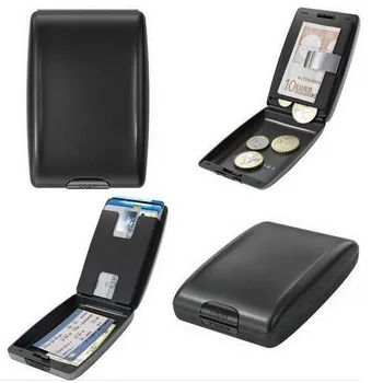 Nye visitkortholder, Aluminium Metal Bankcard Blokering Hard Case Tegnebog Kreditkort Anti-RFID Scanning Beskytte Indehaver