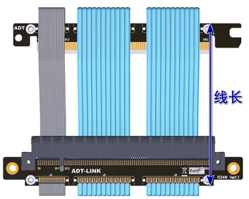 Grafikkort udvidelse kabel-Dobbelt reverse PCIE 4.0 x16-ITX A4 chassis fuld hastighed, stabil 16x (GTX3080ti, RX5700xt)