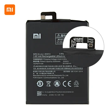 Xiao mi Orginal BM50 5300mAh Batteri Til Xiaomi Mi Max 2 Max2 BM50 Høj Kvalitet Telefon Batterier +Værktøjer