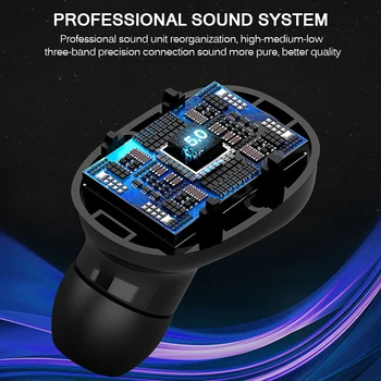 2020 Bluetooth-5.0 Hovedtelefoner Støjreducerende Gaming Headset Bærbare Hovedtelefoner Vandtætte Ørepropper Med Led Skærm Opladning Box