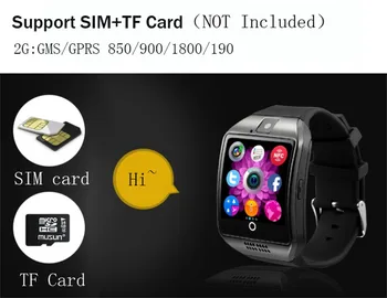 Q18 Bluetooth Smart Kamera, Se GSM Kamera Plug-TF Kort Telefon Ur til din Android Kompatibel Smart Armbånd ny