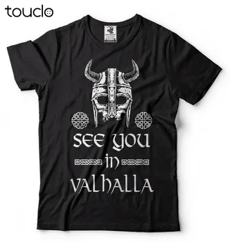 Se Dig I Valhalla T-Shirt Ragnar Lothbrok Vikingerne T-Shirt Viking T-Shirt Tee