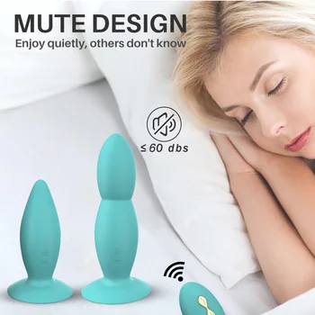 Fjernbetjeningen Anal Butt Plug Vibrator Med 10 Vibrerende Tilstande Prostata Massager Voksne Sex Legetøj til Kvinder, Mænd, Par-Massage