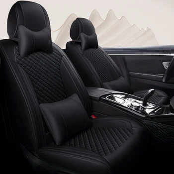 Fuld Dækning Øko-læder auto-sæder dækker PU Læder Bil sædebetræk til Clio naturskønne dokker kangoo renault master