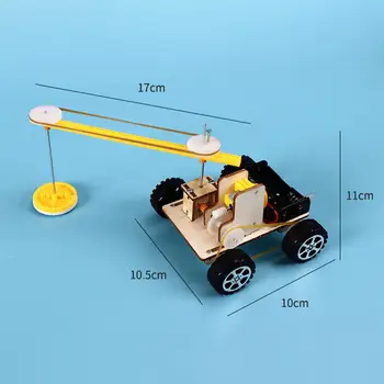 Eksperimentelle Bil Toy DIY Multifunktion Træ Naturfag Flot Robot Kit Car Model til Børn