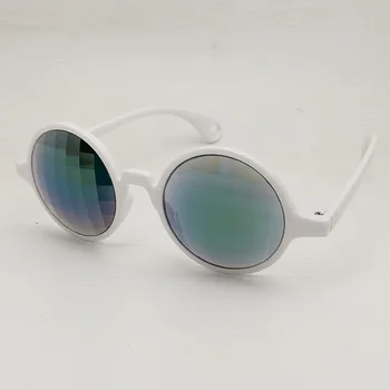 Hvid Rund Ramme Rainbow Kalejdoskop + Hjertet Diffraktion Briller