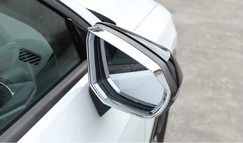 For Audi Q2 Rear view Mirror Cover Regn Øjenbryn Frame Bord Passer til audi Q2 2020 Side view Mirror Frame Regntæt Bil Tilbehør