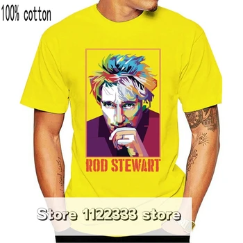 Rod Stewart T-Shirt, Største Amerikanske Bedste Rekord Hits Voksen & Kids Tee Top Bomuld Cool Gave Personlighed T-Shirt
