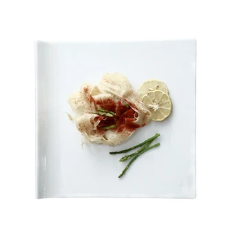 Ren Hvid Keramik Middag Dessert Tallerken, Salat Plade, Enkle og Alsidige Keramiske Service