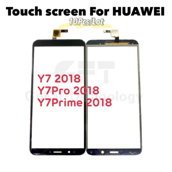 10stk/masse Touchscreen Til Huawei Y7 2018 Y7 PRIME 2018 Touch Screen Y7 Pro 2018 Touch-Panel Sensor Digitizer Front Glas Linse