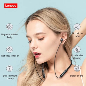 Nye Lenovo-XE05 TWS BT5.0 Trådløse Hovedtelefoner, Sport In-Ear Hovedtelefoner IPX5 Vandtæt med Mikrofon og Støj Annullering