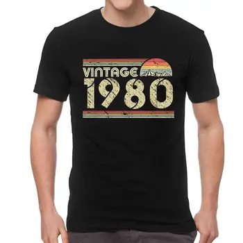 Gave Fødselsdag Skjorte Classic-1981 T-Shirts til Mænd Grafisk T-Shirt med Korte Ærmer 41th 41Years Gammel Tshirt Bomuld Tee Top Tøj