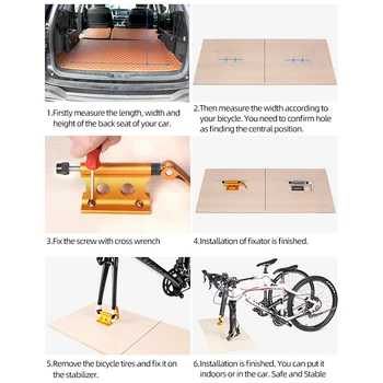 Cykel Bil Objektglasholder transportbøjle til Quick-release Alloy Gaffel Cykel Blok Mount Rack Til MTB Cykel Cykel Tilbehør