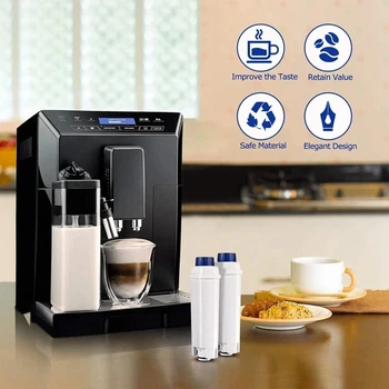 For Delonghi Og Kaffefaciliteter Filter til Delonghi DLSC002 Kaffemaskine Filter med aktivt Kul, som Skyllemiddel