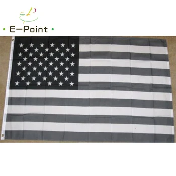 Black & White Amerikanske Flag 2*3 ft (60*90cm) 3 ft*5ft (90*150 cm) Størrelse Julepynt til Hjem Flag Banner Gaver