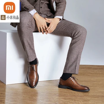 Xiaomi mijia qimian mænds sko Brock skåret kjole sko retro bryllup sko forretning tendens Britiske Derby sko