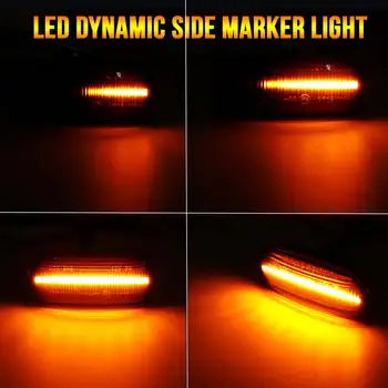 2stk Led Dynamic sidemarkeringslygter blinklys Lys Indikator Blinker Lys For Audi A3 S3 8P A4 S4 RS4 B6 B7 B8 A6 S6 RS6 C5-C7