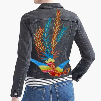 Flerfarvet Phoenix Patches Broderi Applikationer til Tøj Kjole DIY-T-shirt, Hættetrøjer Cowboybukser Sy Tilbehør T2820