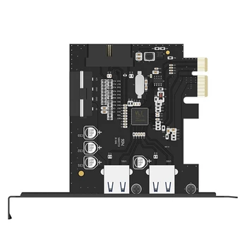 ORICO USB 3.0 PCI-E Expansion Card Adapter PCI-E USB 3.0 HUB Controller-adapterkortet med 15 bens Strømforsyning PCI-E Extender-Kort