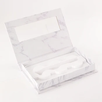 10/Pack Engros 3pairs Lash Bog Emballage Øjenvipper Box Pakke 25mm Mink Øjenvipper Marble Grey Opbevaring Tilfælde, Makeup-Leverandører