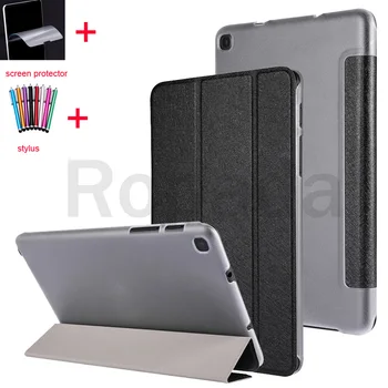 Stå Cover Til Samsung Galaxy Tab A7 Lite 8.4 tommer 2021 SM-T225/SM-T220 Tablet Læder cover+skærmbeskytter+stylus