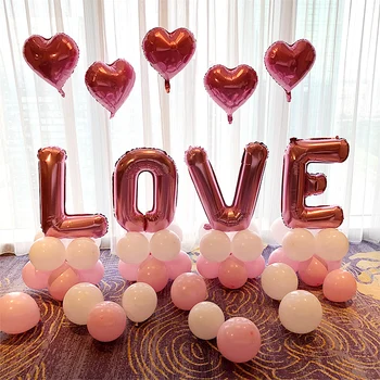 30sets Kærlighed Brev Ballon Valentine ' s Day Fødselsdag Forslag Bekendelse Bryllup Dekoration festartikler